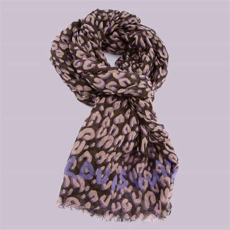 louis vuitton leopard print scarf price